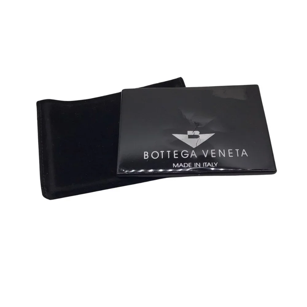 BOTTEGA VENETA VINTAGE BLACK SHELL DETAIL SILK HANDBAG - Picture 12 of 12